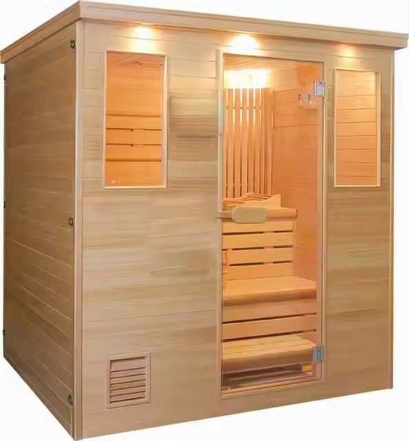 2-4 Person Indoor Sauna Cabin with Side Windows Interior detail