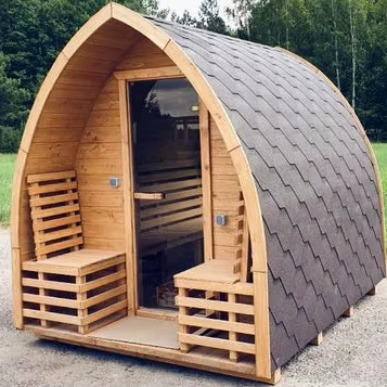 Outdoor Sauna Cabin Minimalist Design Wooden Sauna Room for Modern Backyard product image