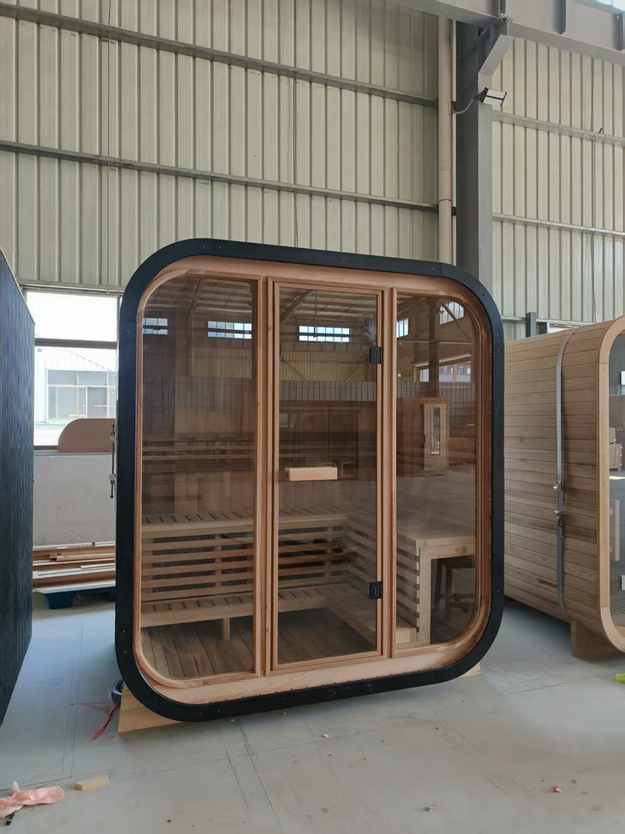 Outdoor Sauna in the Garden 220V for Relaxation in the Courtyard Villa, 2-4 Person, Control Panel, Immediate Purchase Available Buyer reference