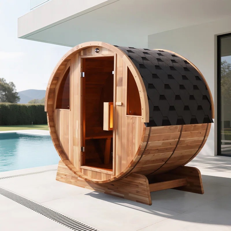 Outdoor Sauna Room for Home Garden 2-4 Persons Wooden Sauna House Buyer reference