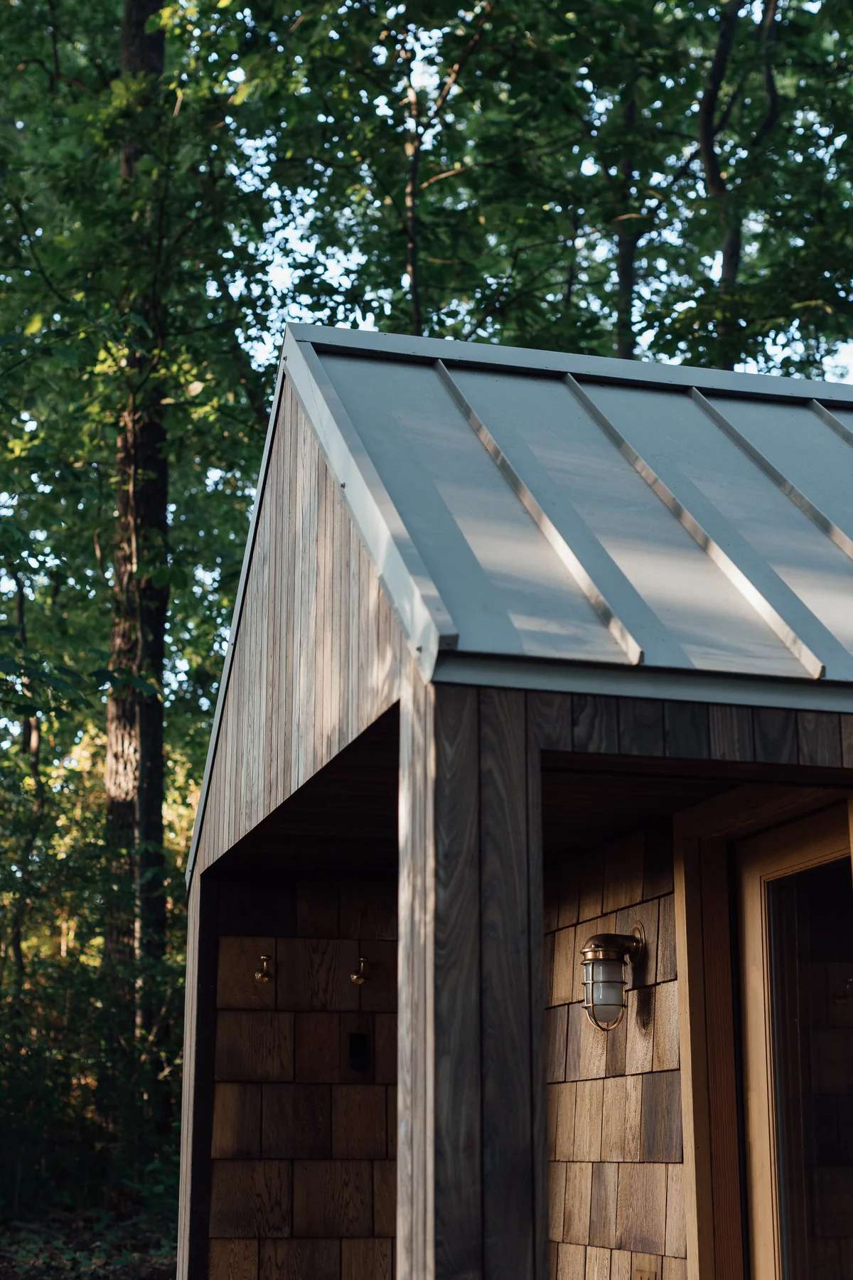 Metal-Roof Outdoor Sauna Cabin with Full-Height Front Window CSA-336 product view 6