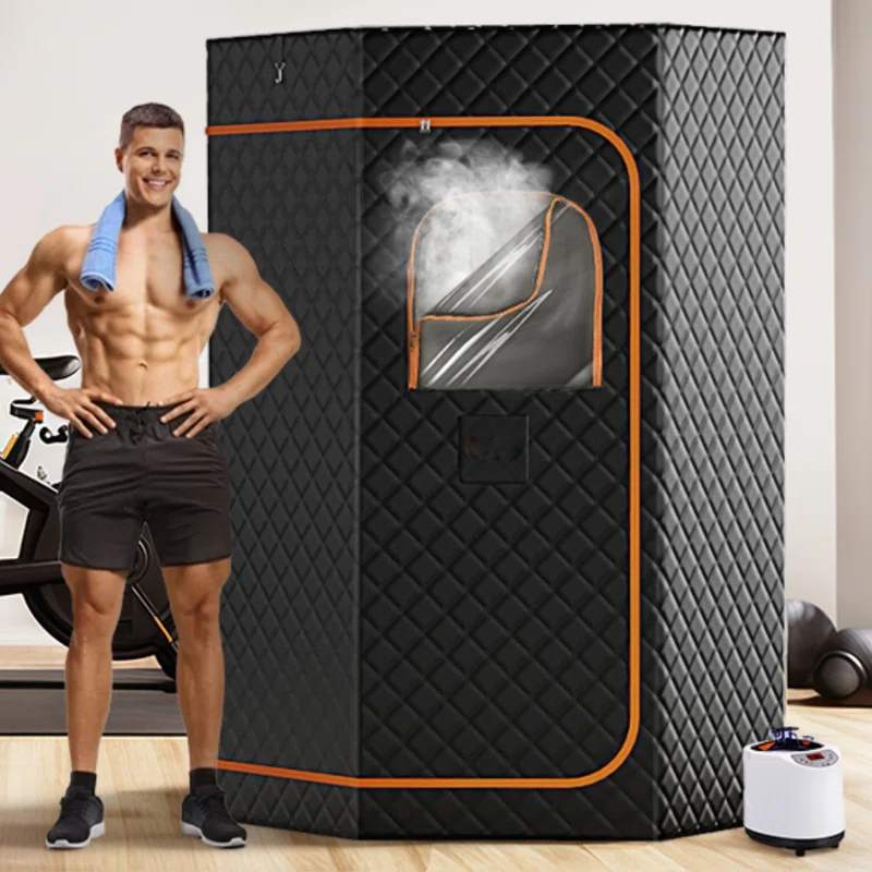 Portable Steam Sauna Kit with Oxford Fabric Exterior angle