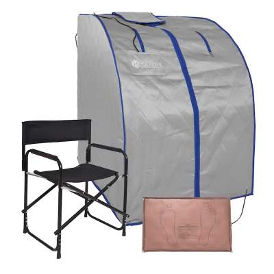 Portable Infrared Steam Sauna - High Quality Fabric, Easy Setup for Full Body Wellness Interior detail