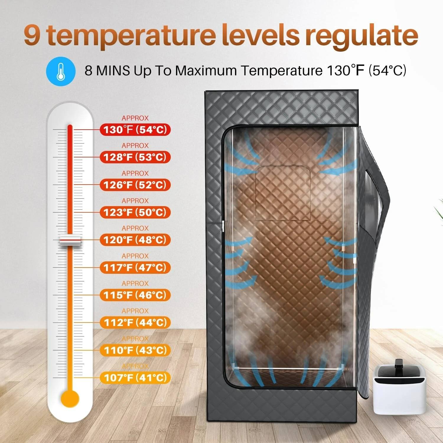 Foldable Infrared Steam Sauna Tent Exterior angle