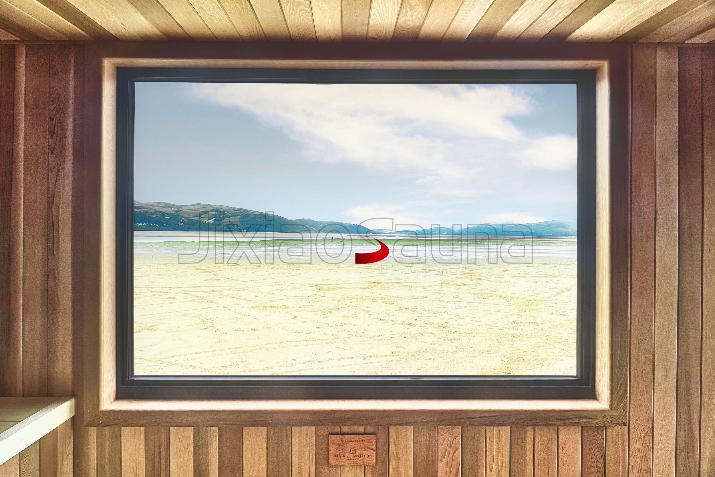 Portable Outdoor Sauna Room Mobile Wooden Steam Cabin for Wellness Therapy Interior detail