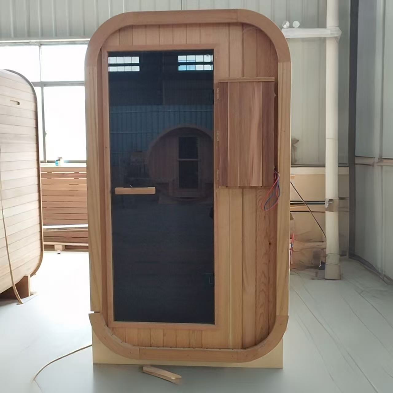 Premium Quality Indoor Wooden Sauna Room with Adjustable Temperature &amp; Relaxation Features Interior detail