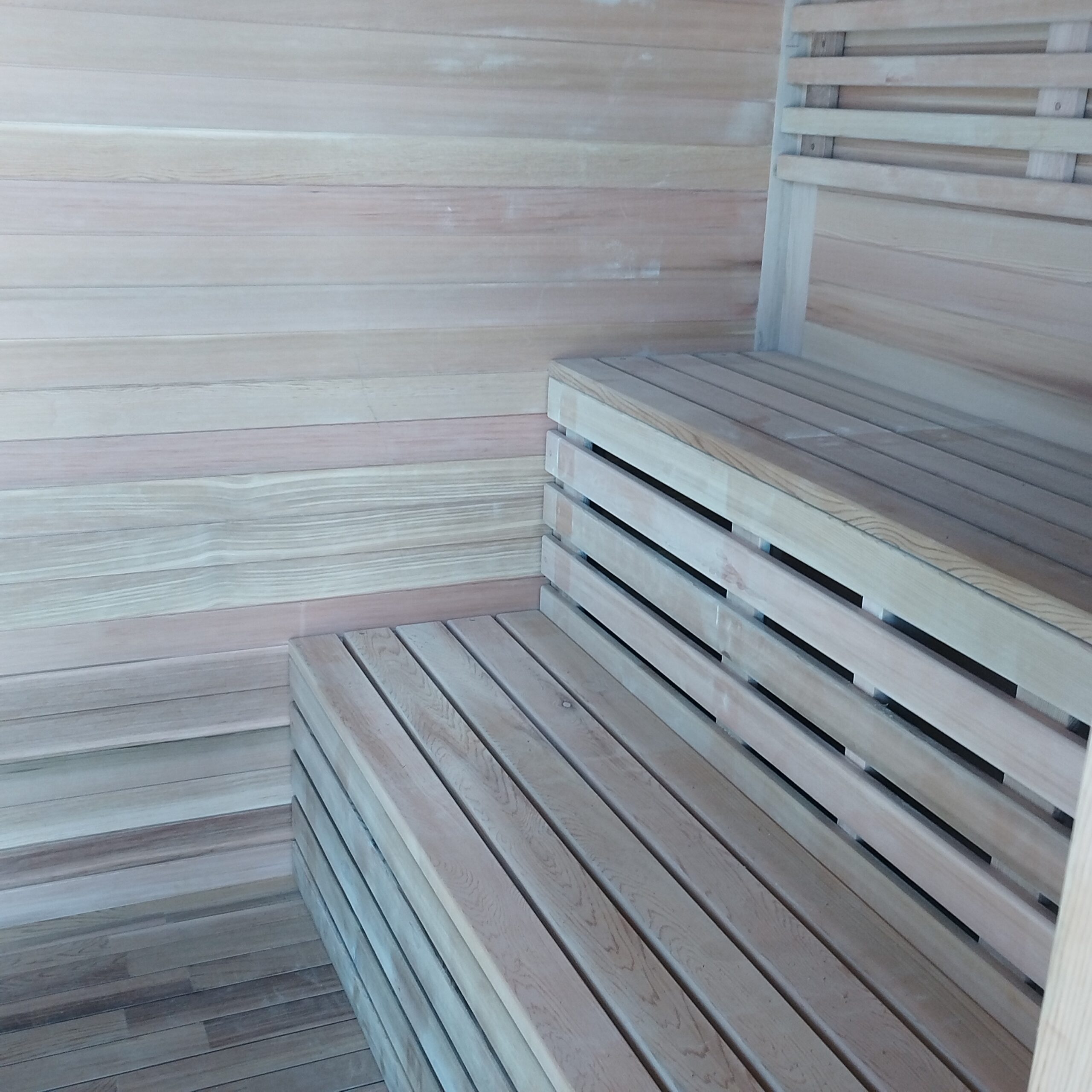 Premium Quality Indoor Wooden Sauna Room with Adjustable Temperature &amp; Relaxation Features Side profile