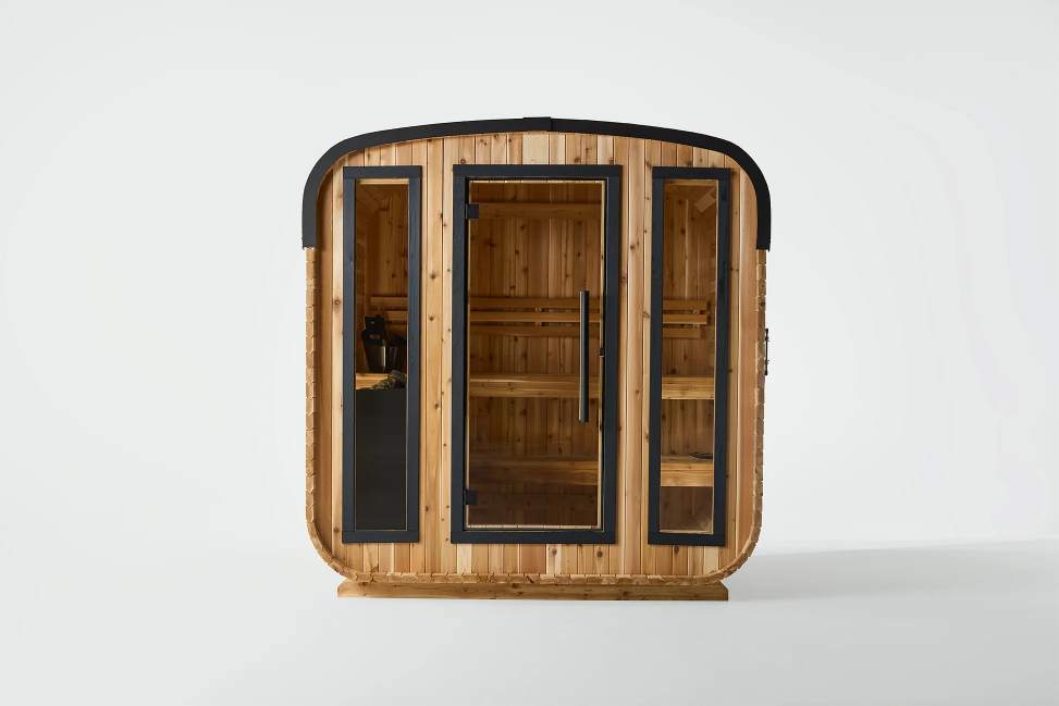 2-4 Person Red Cedar Outdoor Sauna Room with Solid Wood Shell with Solid Wood Shell CSA-348 Buyer reference