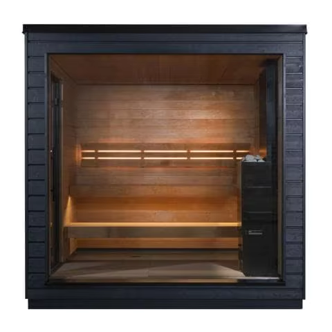 6 Person Red Cedar Outdoor Traditional Sauna Room CSA-97 Interior detail