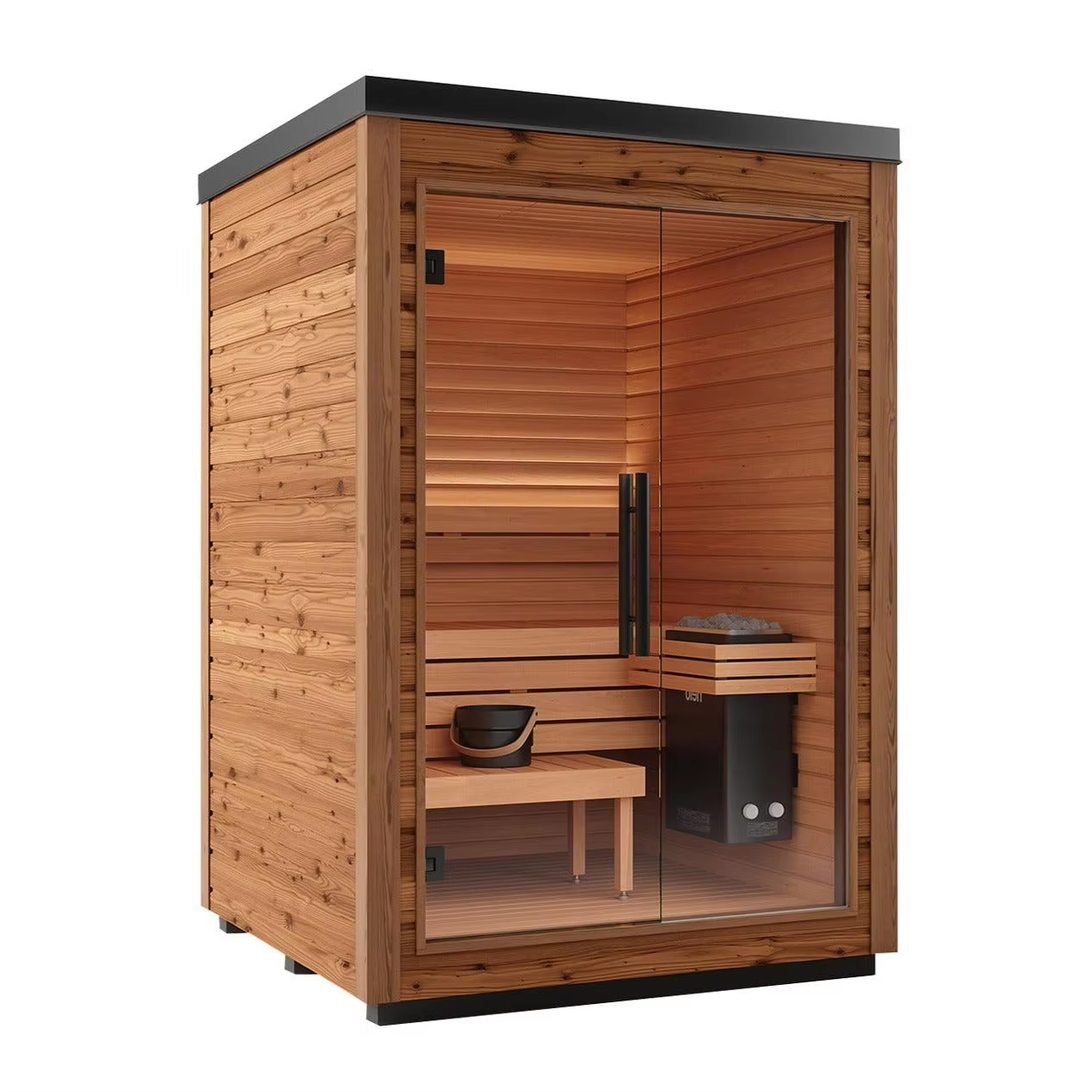 Courtyard Outdoor Steam Sauna Room Interior detail