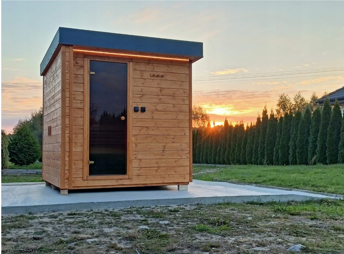 Scandinavian Backyard Prefab Sauna with Solid Wood and Glass Door Buyer reference