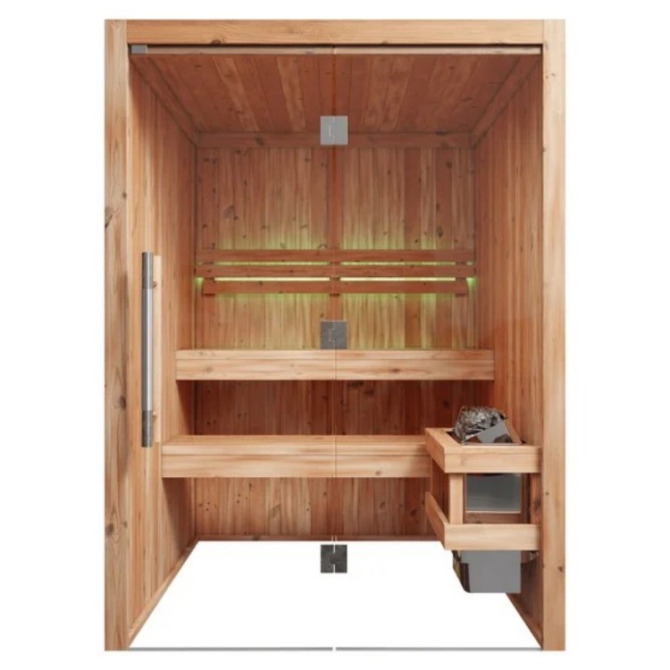 Indoor Glass Door Steam Sauna Room 220V Exterior angle