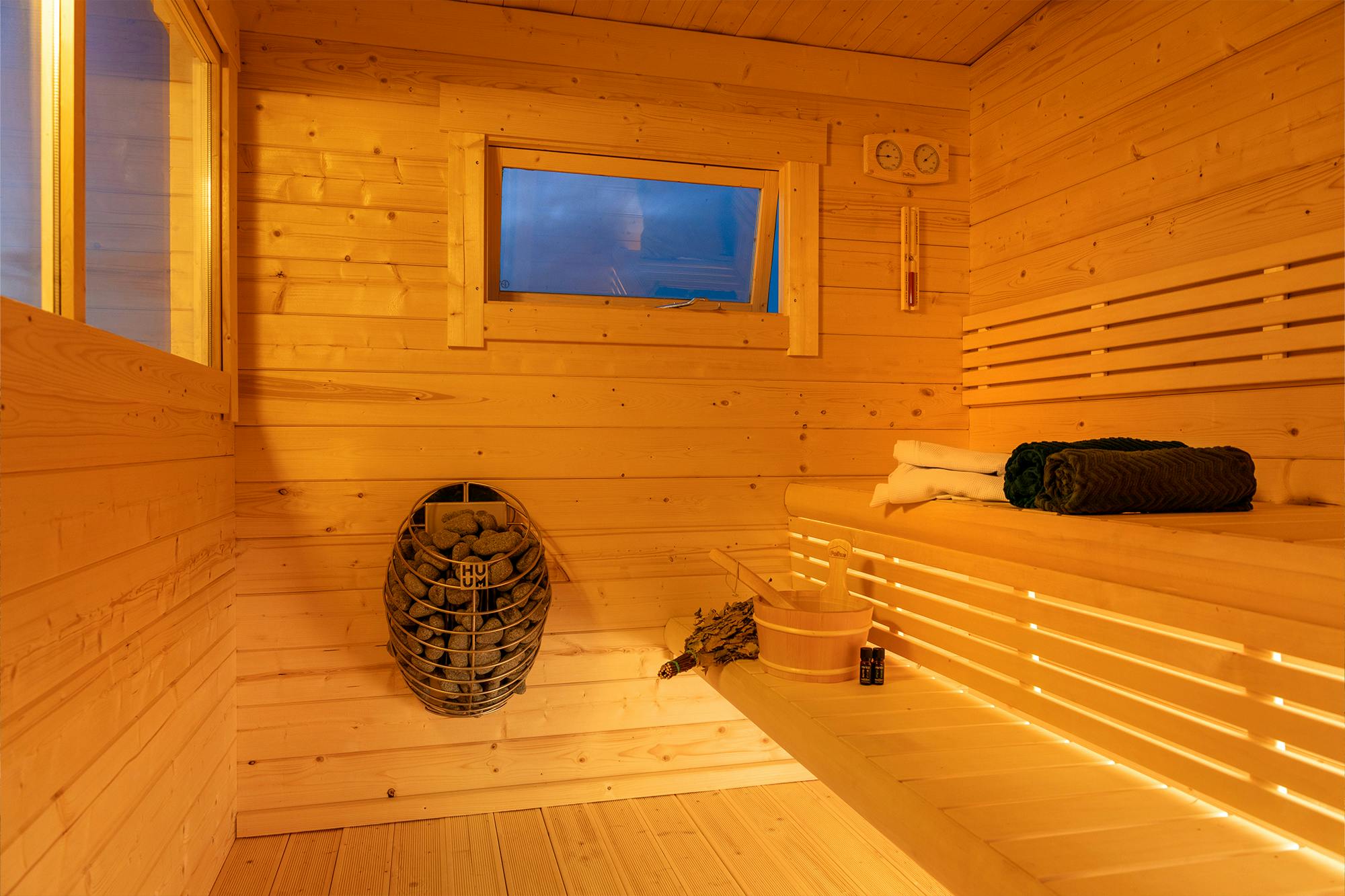 Scandinavian Style Outdoor Sauna Cabin %7C Compact Wooden Spa House with Porch Buyer reference