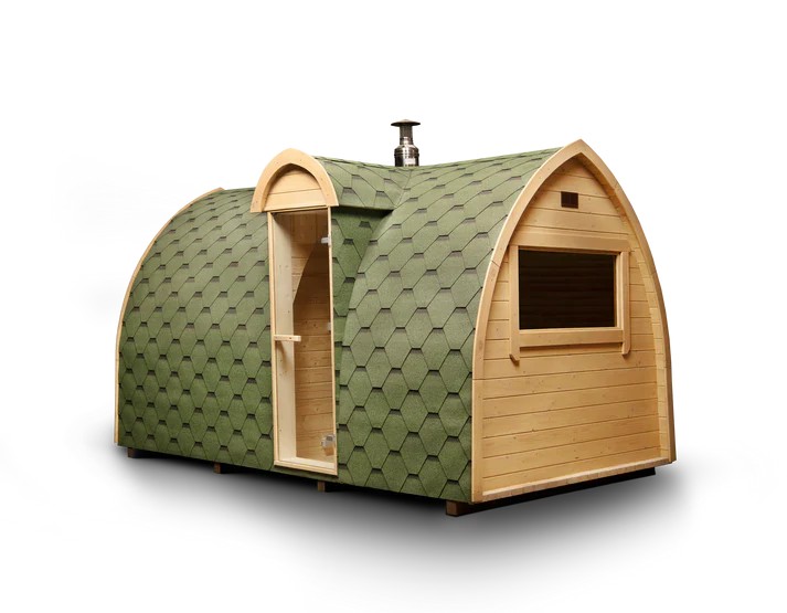 Simple Style Outdoor Sauna Room Prefab Wooden Cabin with Basic Heater System Interior detail