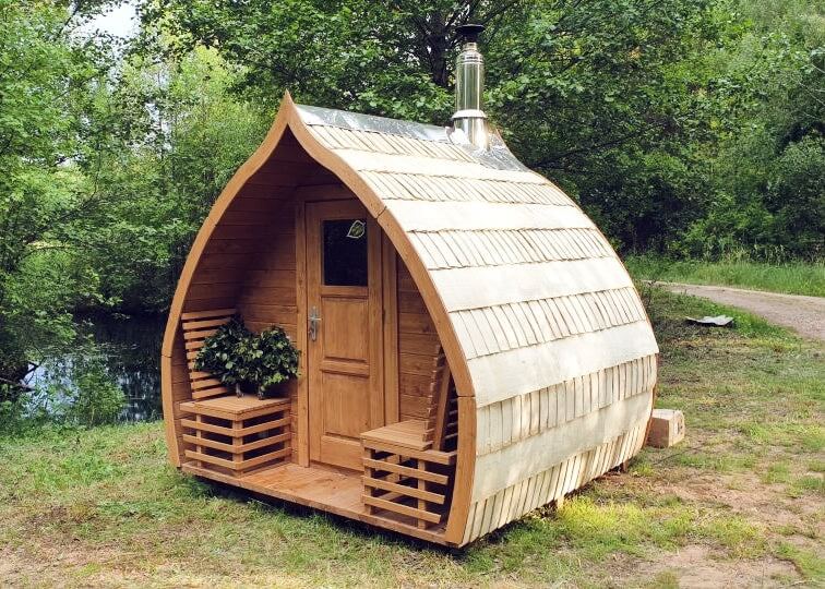 Simple Style Outdoor Sauna Room Prefab Wooden Cabin with Basic Heater System Buyer reference