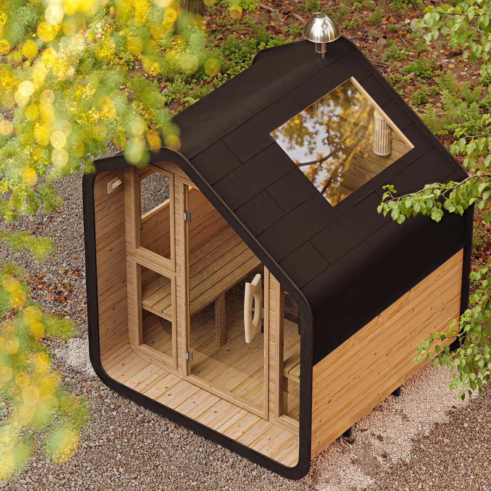 Outdoor Smart Sauna Room with Digital WiFi Control Panel Buyer reference