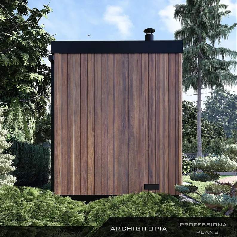 Red Cedar Outdoor Sauna CSA-357 Door and glass