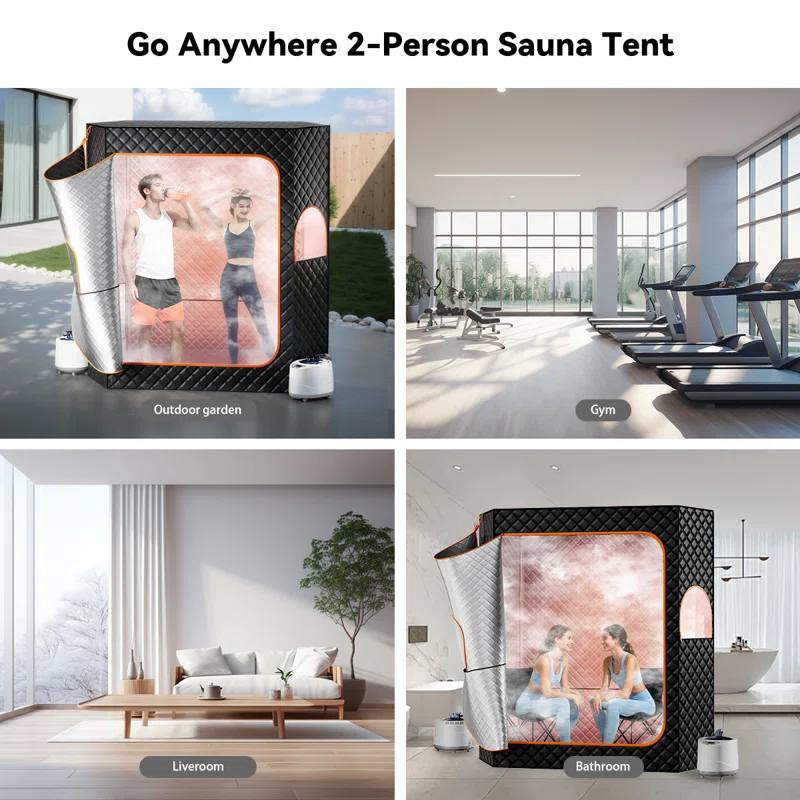 Portable Steam Room Tent with Carry Bag and Folding Frame Interior detail
