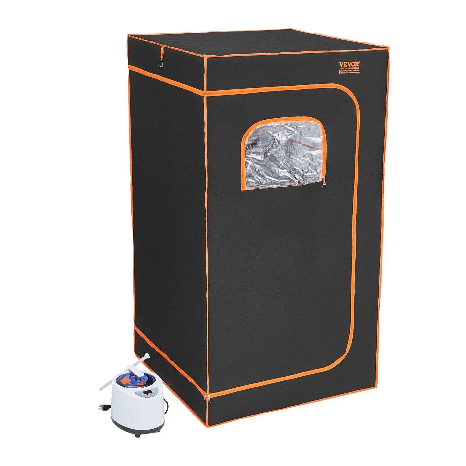 TionPortable Steam Sauna Tent - Digital Control Foldable Sauna for Apartment, Fast Heating &amp; Eco-Friendly Fabric Exterior angle