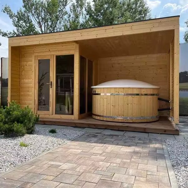Traditional Wood Steam Sauna for Outdoor Backyard Use product image