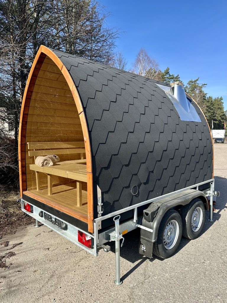 Cedar Outdoor Sauna Room CSA-438 Side profile