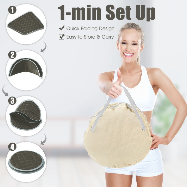 Waterproof Foldable Steam Sauna Tent Door and glass