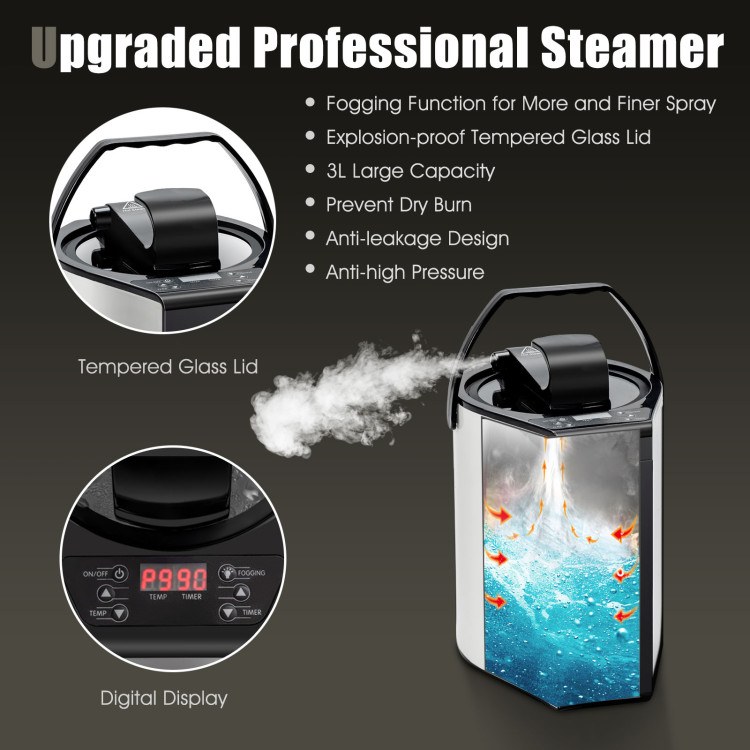 Waterproof Foldable Steam Sauna Tent Side profile