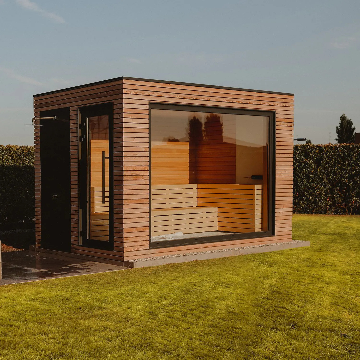 Russian Outdoor Sauna Rooms Sizes Customized Interior detail