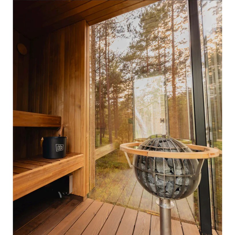 Wood-Fired Outdoor Sauna Room for Rustic Garden Ambiance Buyer reference