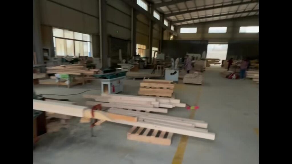 CSauna sauna production workshop with wood parts
