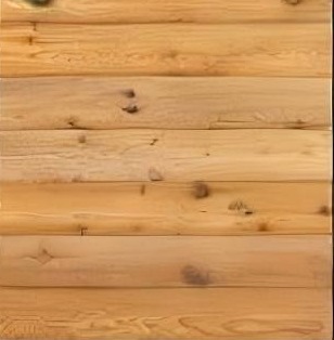 Rustic Cedar sauna wood material sample for CSauna custom sauna projects