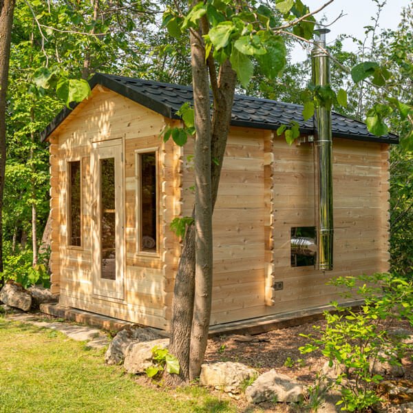 Customizable Outdoor Wooden Sauna House Garden Sauna Room with Ventilation product image