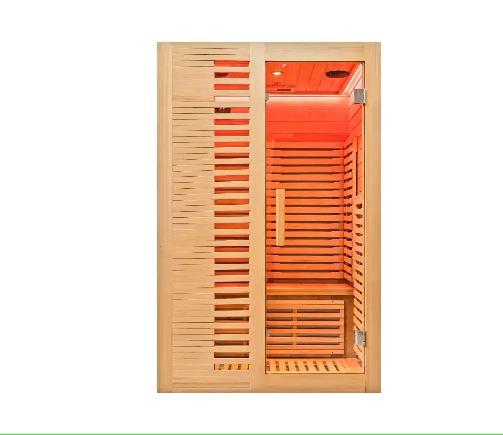 1 Person Hemlock Indoor Sauna with Red Light Heater product image