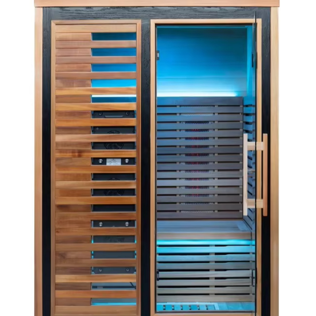 Glass Door Far Infrared Sauna Room with Digital Smart Control product image