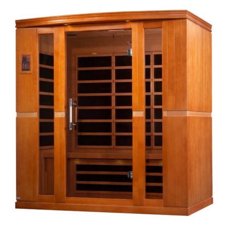 2 Person Wood Infrared Sauna Cabin with Corner Bench product image