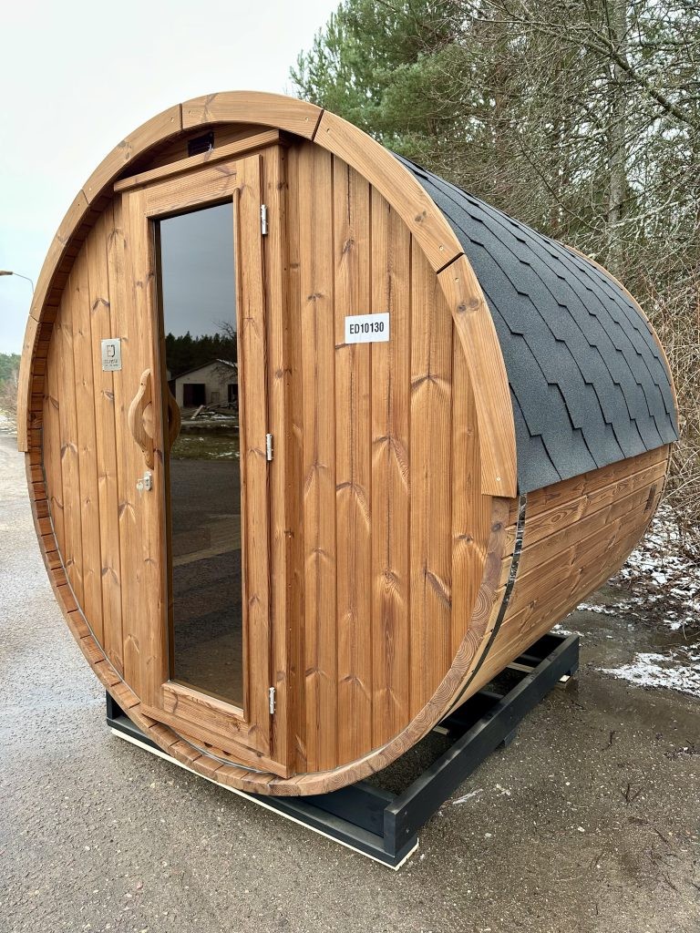 Charcoal Barrel Sauna Cabin with Internal Wood Stove product image