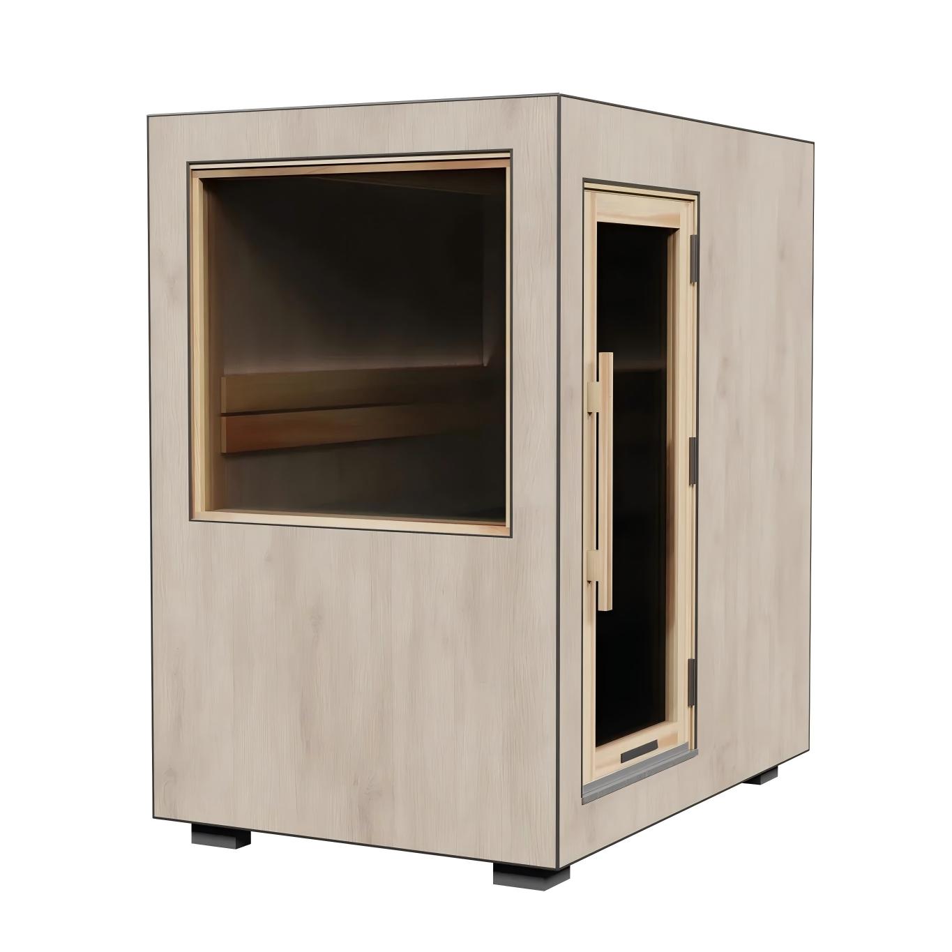 Outdoor Panoramic Sauna Room with Fixed Glass Wall CSA-239 product view