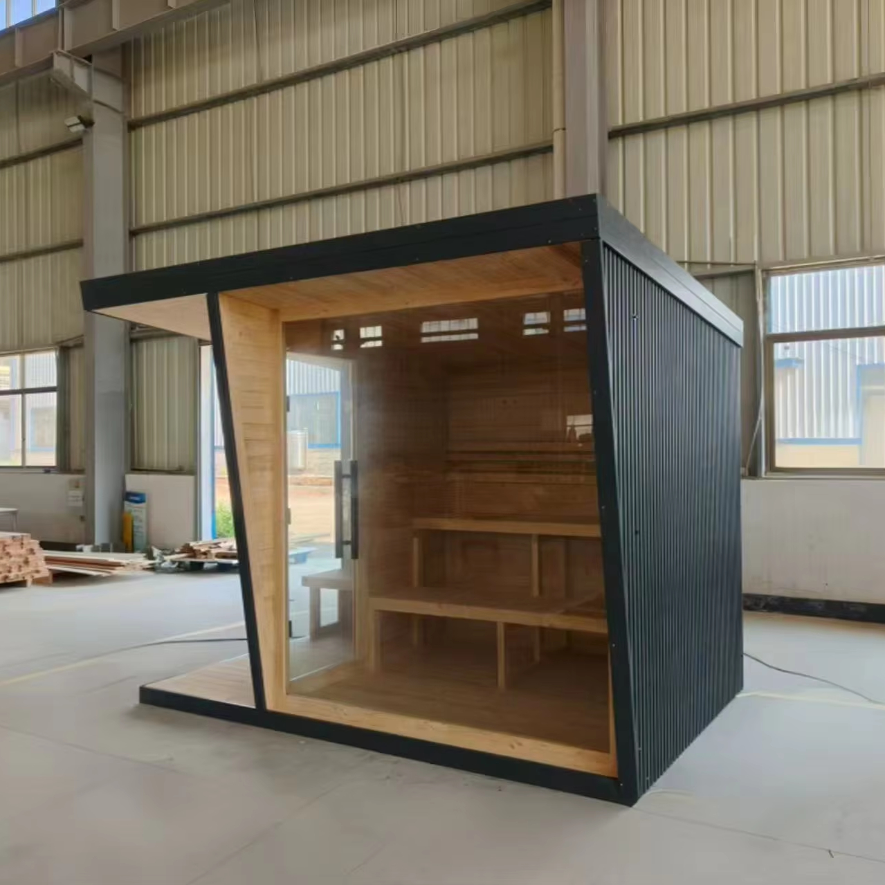 Six Person Red Cedar Finnish Outdoor Sauna product image