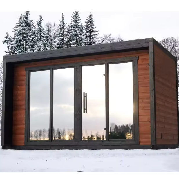 Outdoor Electric Heater Glass Front Sauna Cabin product image
