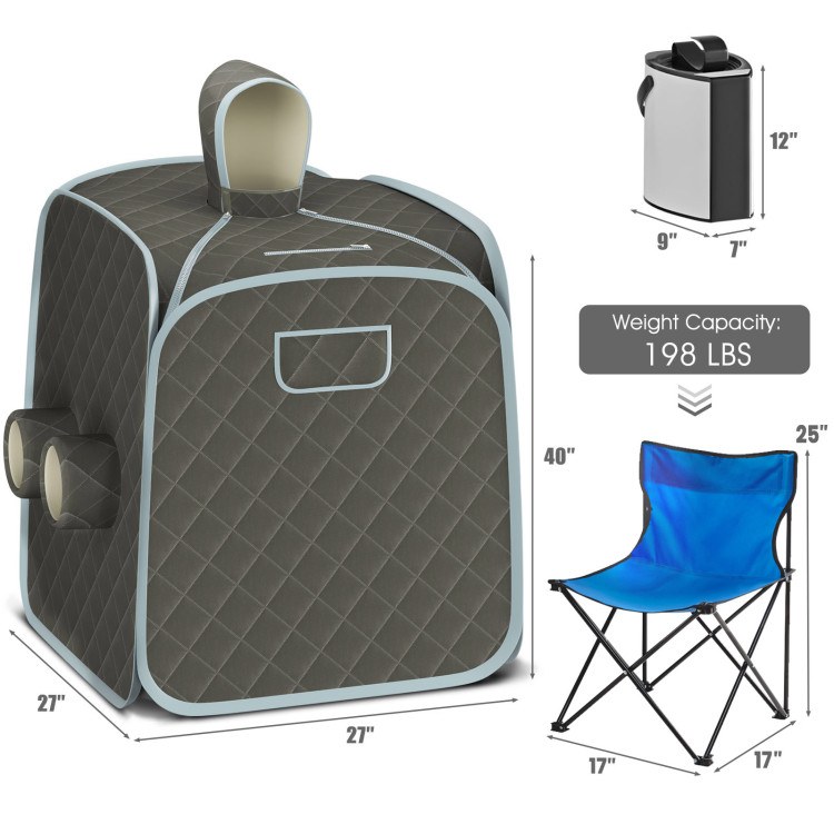 Foldable Portable Steam Sauna Kit for Travel product image