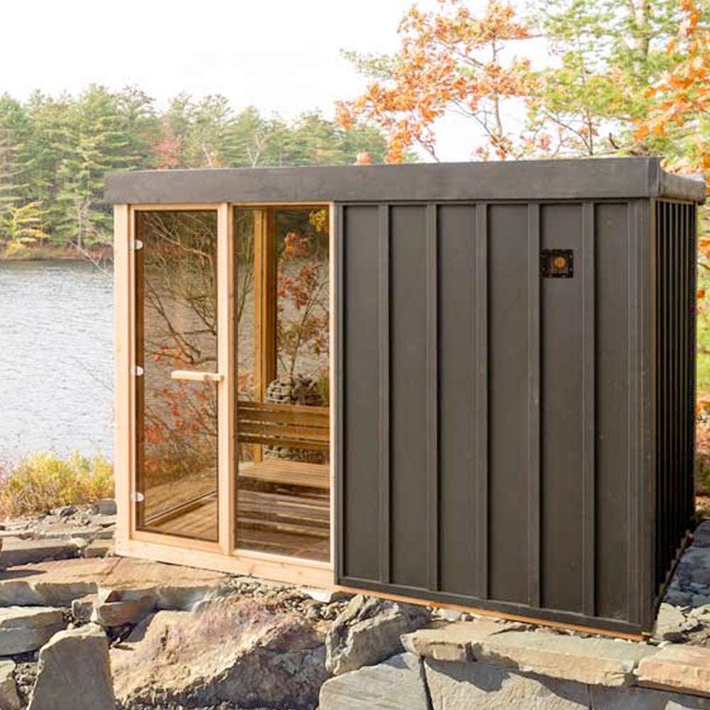 Single Person Pine Prefab Sauna Cabin for Compact Outdoor Use product image
