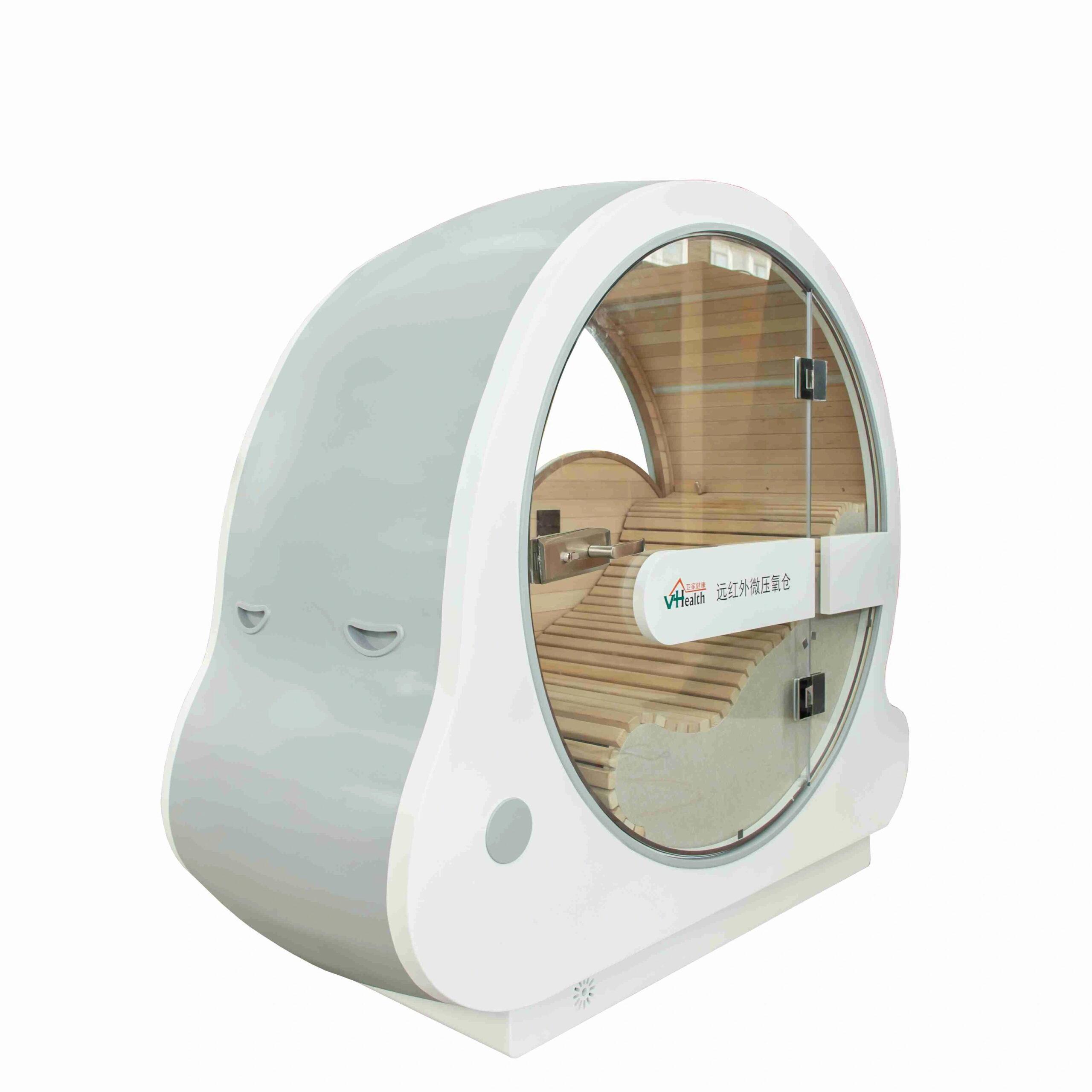 Round-Window Compact Infrared Sauna Pod CSA-156 reference view 2