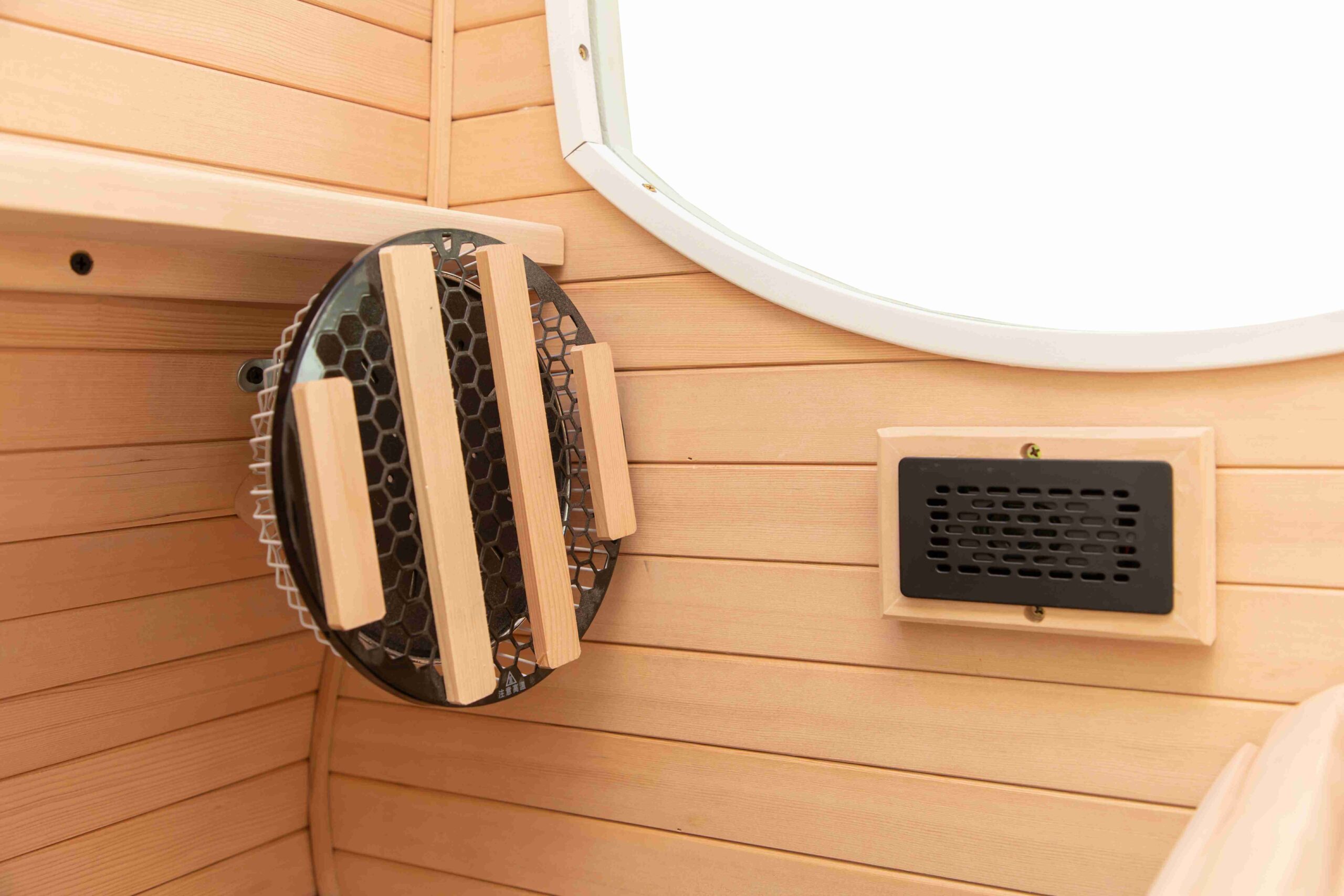 Round-Window Compact Infrared Sauna Pod CSA-156 reference view 3