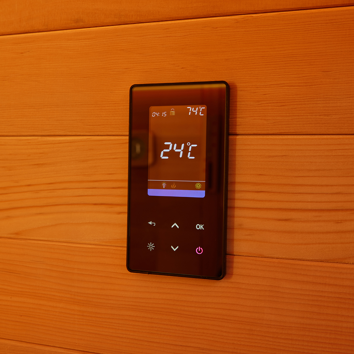 Two-Person Black Hemlock Infrared Sauna with Interior Controls CSA-248 reference view 3