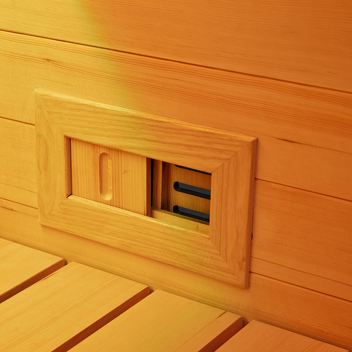 Two-Person Black Hemlock Infrared Sauna with Interior Controls CSA-248 reference view 6