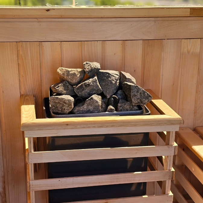Finland Pine Outdoor Sauna and Shower Combination Room CSA-433 reference view 3