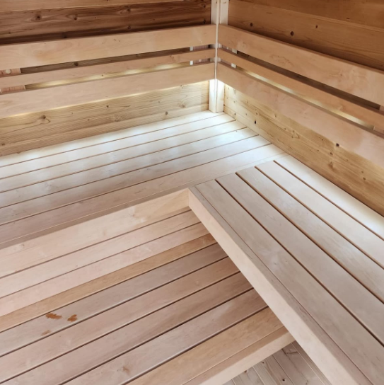 Finland Pine Outdoor Sauna and Shower Combination Room CSA-433 reference view 4