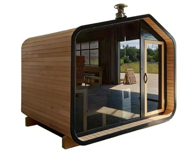 6-Person Red Cedar Panoramic Sauna, 9 kW product image