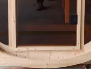 3-Person Finnish Pine Compact Sauna Room with 4.5kw Electric Heater CSA-613 Interior view