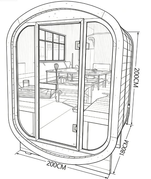3-Person Finnish Pine Compact Sauna Room with 4.5kw Electric Heater CSA-613 Buyer reference
